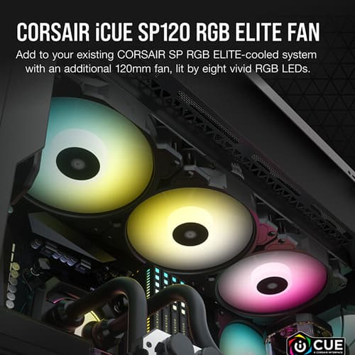 Corsair iCUE SP120 RGB Elite Cabinet Fan (Single Pack)